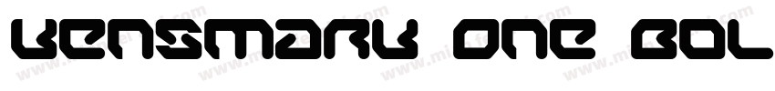 Kensmark One Bold字体转换